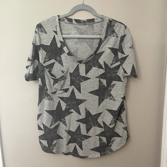 Star Print Pocket Tee